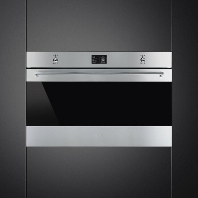 Smeg SFP9395X1 90cm Classic Pyrolytic Single Oven, Stainless Steel
