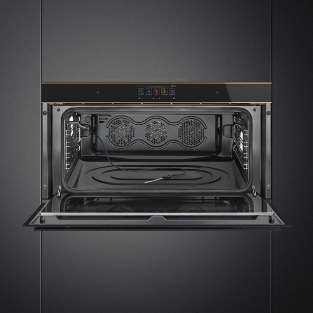 Smeg SFPR9606WTPNR 90cm Single Oven, Black