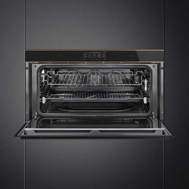 Smeg SFPR9606WTPNR 90cm Single Oven, Black