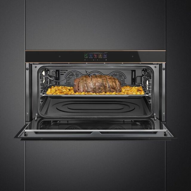 Smeg SFPR9606WTPNR 90cm Single Oven, Black