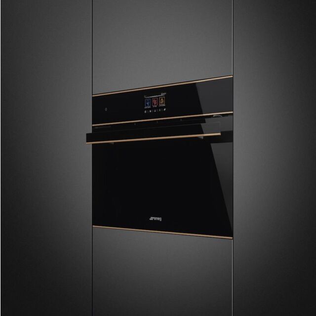 Smeg SO4604M2PNR 45cm Dolce Stil Novo Speedwave Combi Microwave, Copper