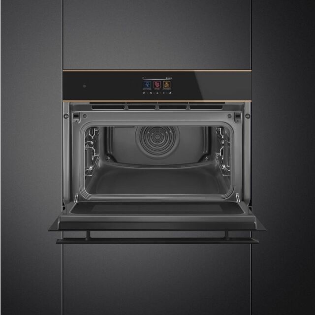 Smeg SO4604M2PNR 45cm Dolce Stil Novo Speedwave Combi Microwave, Copper