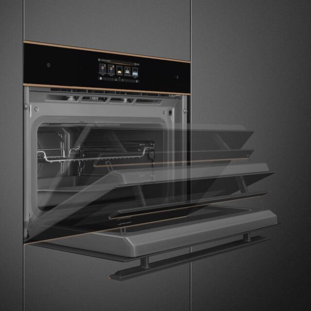 Smeg SO4606WAPNR Compact 45cm Dolce Stil Novo Omnichef Wi-Fi Oven, Copper