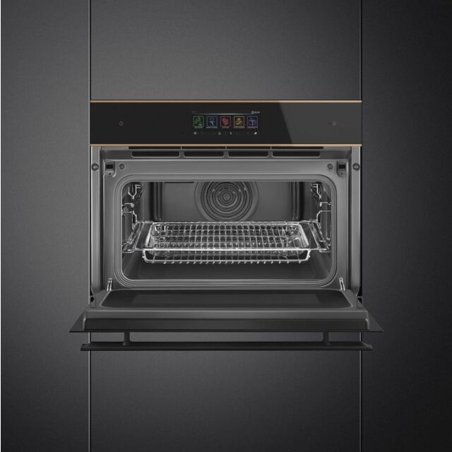 Smeg SO4606WM2PNR 45cm Dolce Stil Novo Speedwave WiFi Combi Microwave