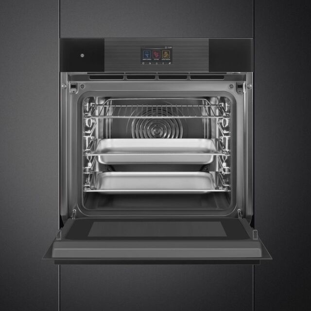 Smeg SO6104APB3 60cm Linea Omnichef Single Oven, Black