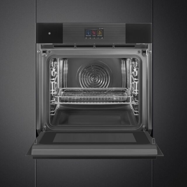 Smeg SO6104APB3 60cm Linea Omnichef Single Oven, Black