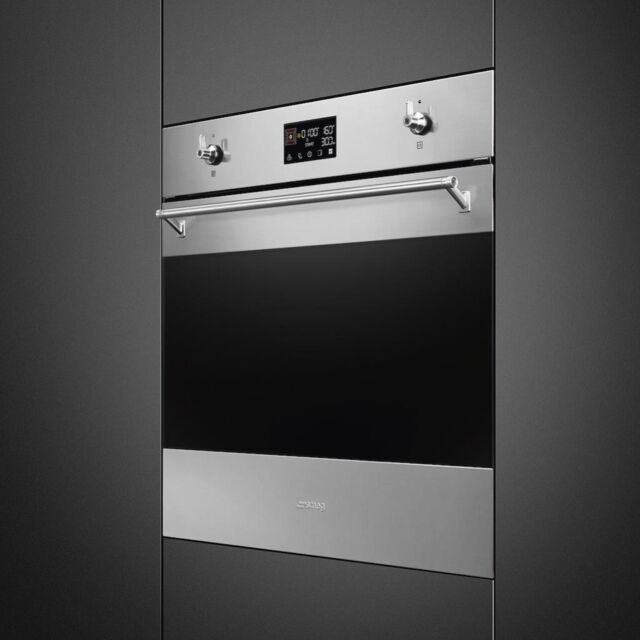 Smeg SOP6302TX 60cm Classic Pyrolytic Single Oven in Stainless Steel