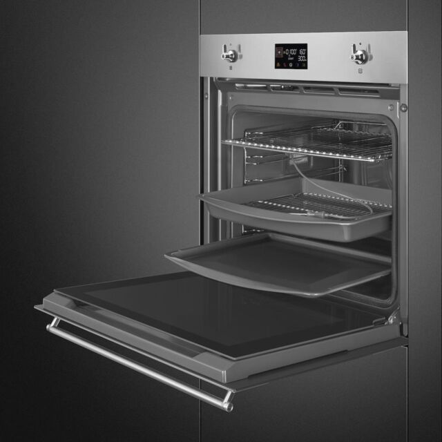 Smeg SOP6302TX 60cm Classic Pyrolytic Single Oven in Stainless Steel
