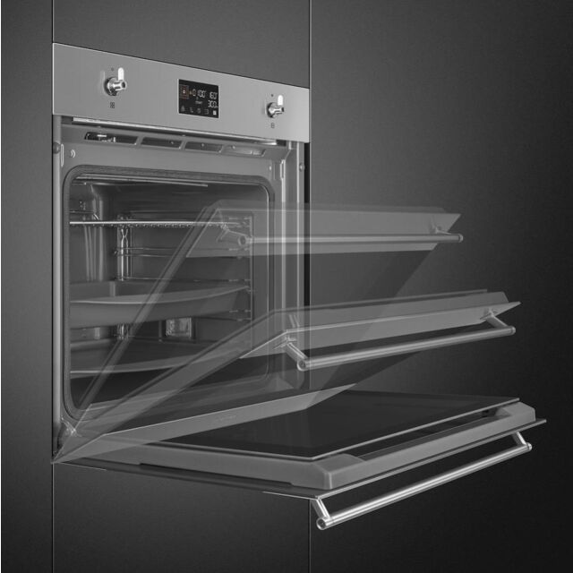 Smeg SOP6302TX 60cm Classic Pyrolytic Single Oven in Stainless Steel