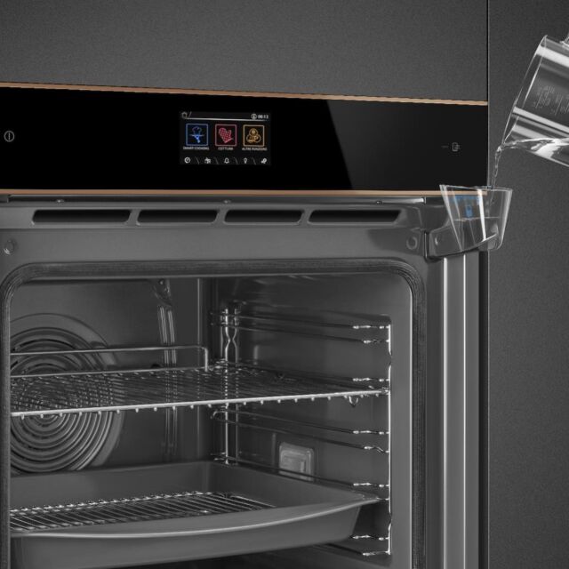 Smeg SOP6604S2PNR 60cm Dolce Stil Novo Pyrolytic SteamOne Oven with Copper Trim