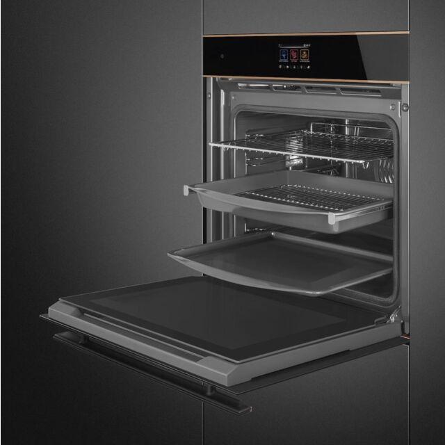 Smeg SOP6604S2PNR 60cm Dolce Stil Novo Pyrolytic SteamOne Oven with Copper Trim