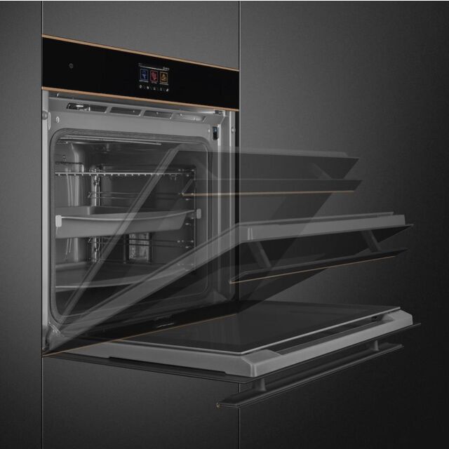 Smeg SOP6604S2PNR 60cm Dolce Stil Novo Pyrolytic SteamOne Oven with Copper Trim