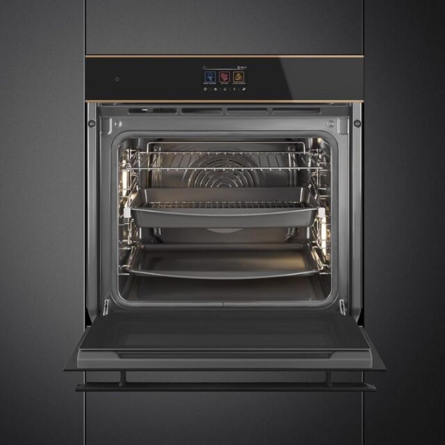 Smeg SOP6604TPNR 60cm Dolce Stil Novo Pyrolytic Oven with VIVOScreen, Copper