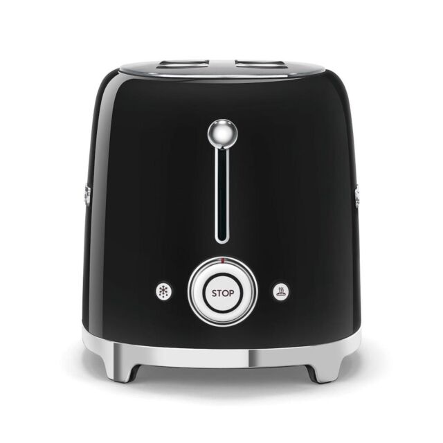 Smeg TSF01BLUK Toaster, Black
