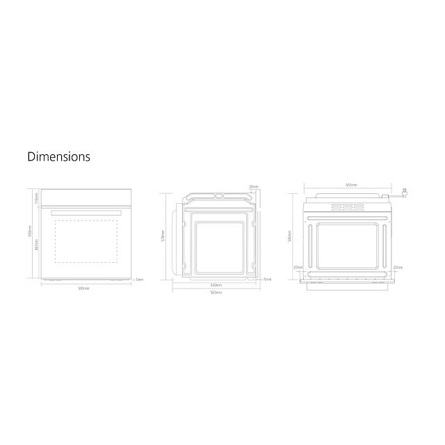 Caple C2105 Built In Single Oven