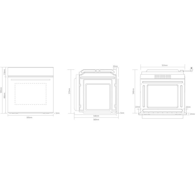 Caple C2237 Built In Single Oven