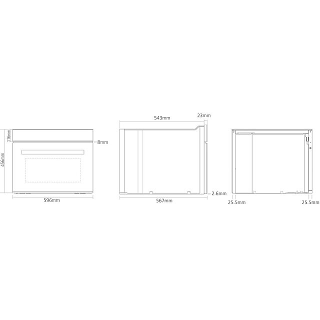 Caple CM108BK Built In Microwave