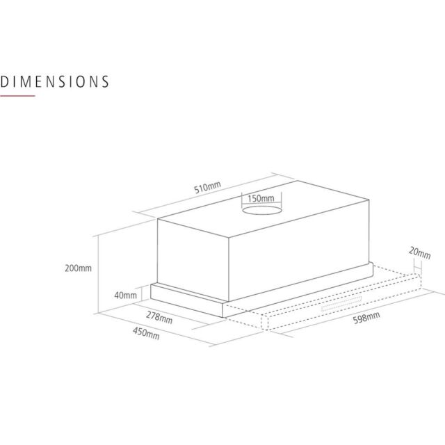 Caple TSCH601 Telescopic Hood