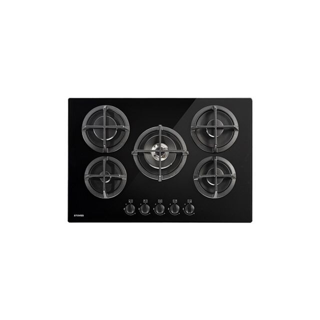 Stoves ST GTG75C Blk 75cm Gas through Glass Hob