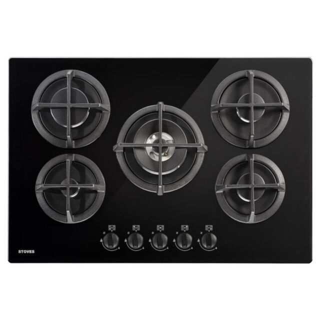 Stoves ST GTG75C Blk 75cm Gas through Glass Hob