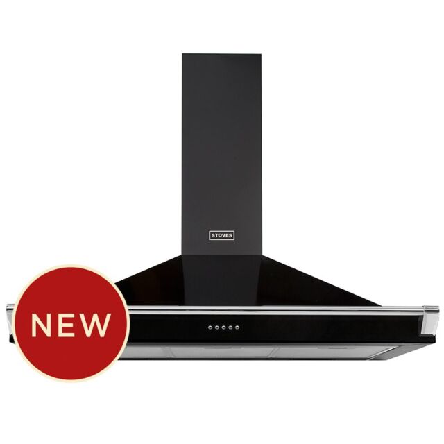 Stoves ST S1100 RICH CHIM RAIL BLK 110cm Hood