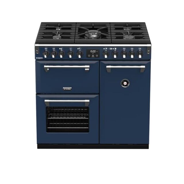 Stoves ST RICH DX S900DF CB Mbl 90cm Dual Fuel Range Cooker