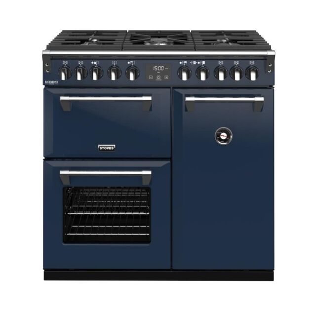 Stoves ST RICH DX S900DF CB Mbl 90cm Dual Fuel Range Cooker