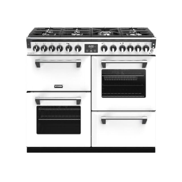 Stoves ST RICH DX S1000DF CB Iwh 100cm Dual Fuel Range Cooker