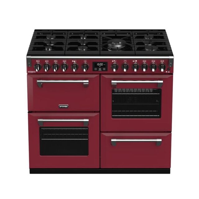 Stoves ST RICH DX S1000DF CB Cre 100cm Dual Fuel Range Cooker
