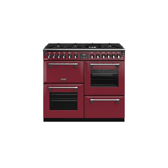 Stoves ST RICH DX S1000DF CB Cre 100cm Dual Fuel Range Cooker