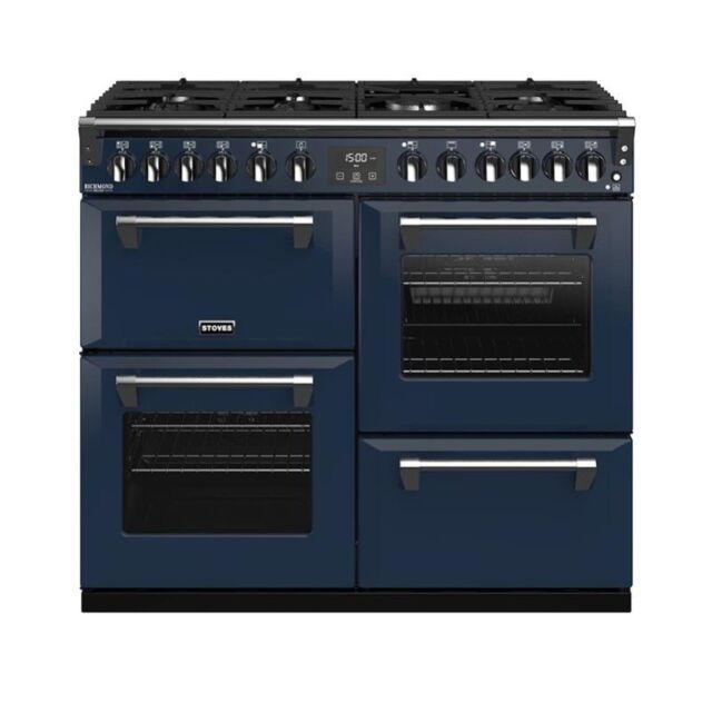Stoves ST RICH DX S1000DF CB Mbl 100cm Dual Fuel Range Cooker