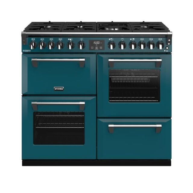 Stoves ST RICH DX S1000DF CB Kte 100cm Dual Fuel Range Cooker