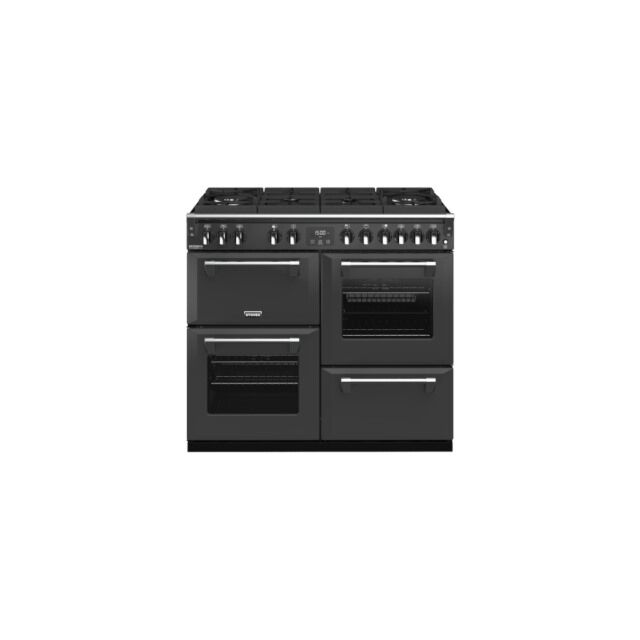 Stoves ST RICH DX S1000DF GTG CB Agr 100cm Dual Fuel Gas Through Glass Range Cooker