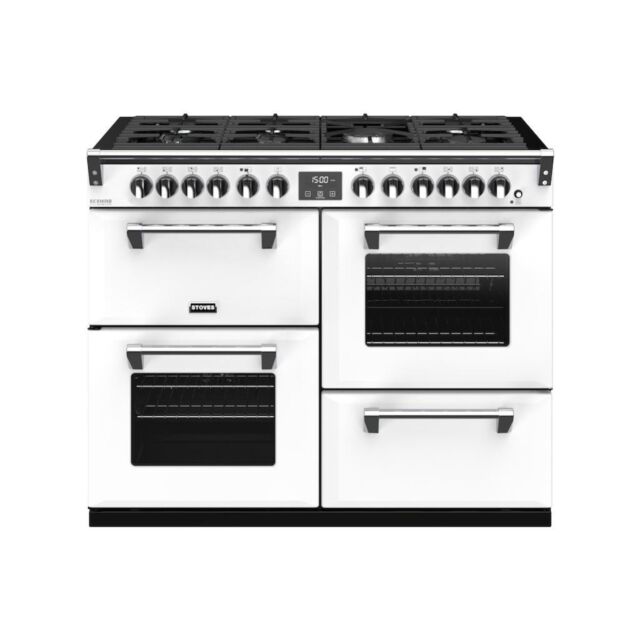 Stoves ST RICH DX S1100DF CB Iwh 110cm Dual Fuel Range Cooker