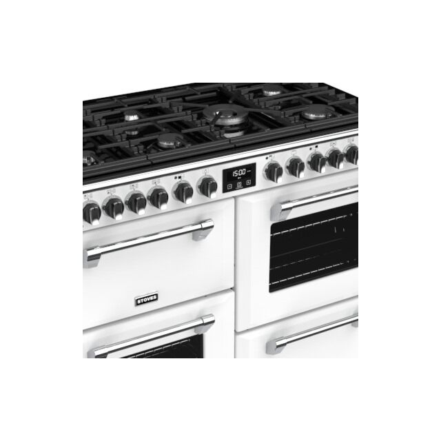 Stoves ST RICH DX S1100DF CB Iwh 110cm Dual Fuel Range Cooker