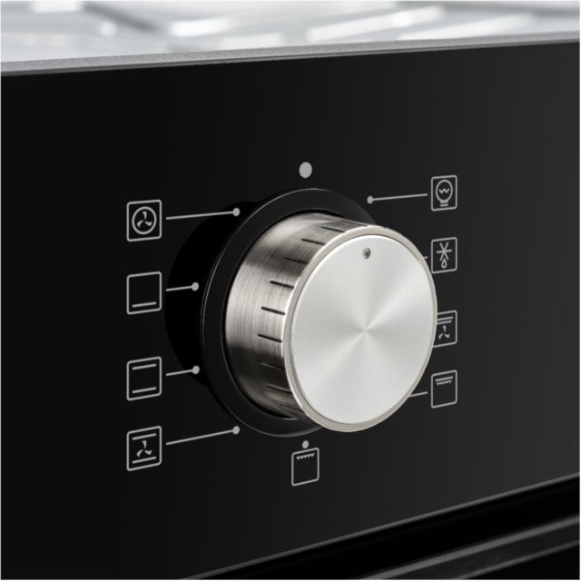 Belling BEL BI603MFC BLK Built In Single Electric Oven With Catalytic Liners