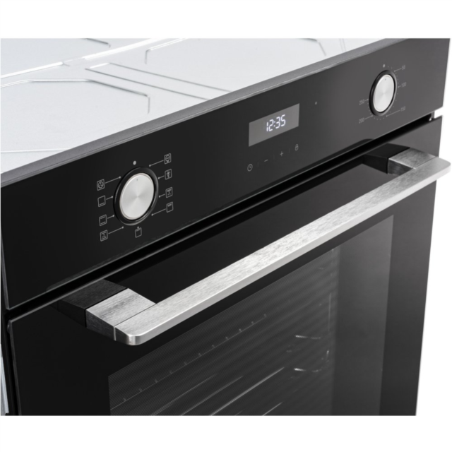Belling BEL BI603MFC BLK Built In Single Electric Oven With Catalytic Liners