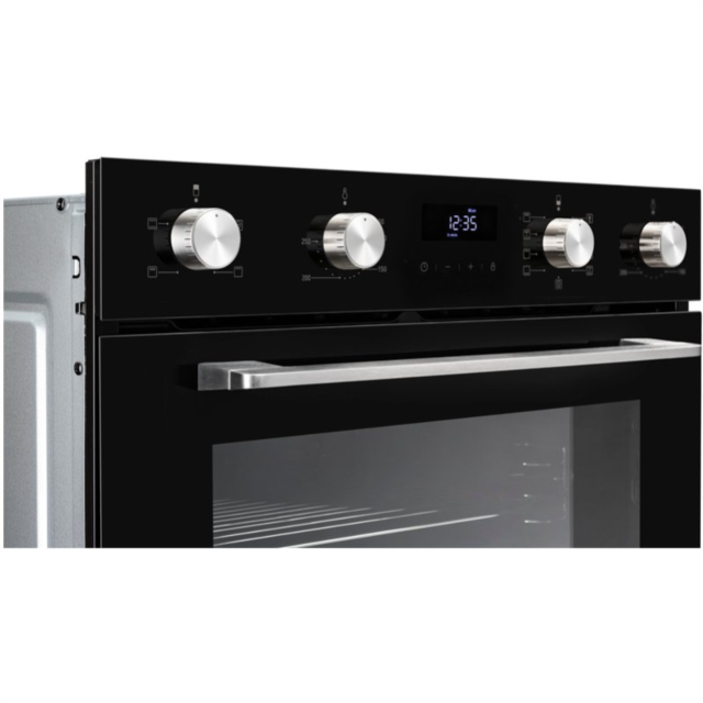 Belling BEL BI903MFC BLK Built In Double Oven with Catalytic Liners