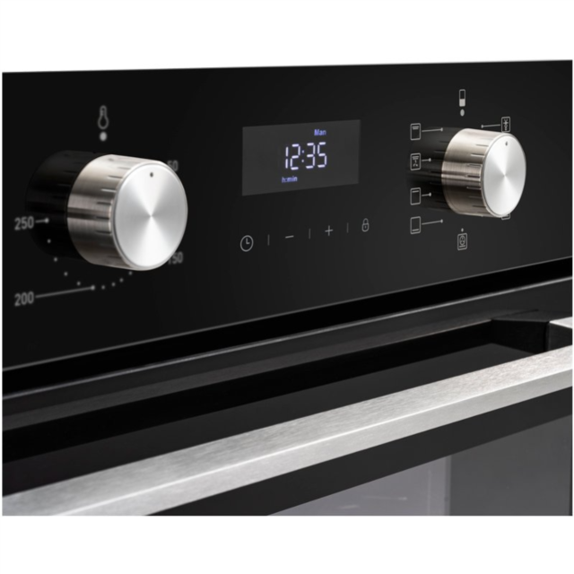 Belling BEL BI903MFC BLK Built In Double Oven with Catalytic Liners
