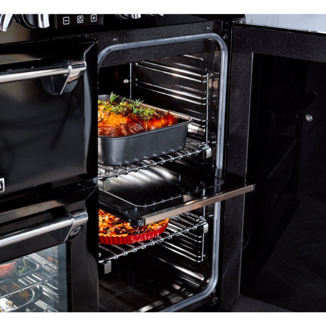 Stoves Richmond Deluxe ST DX RICH D900Ei RTY BK 90cm Electric Induction (Rotary Control) Range Cooker