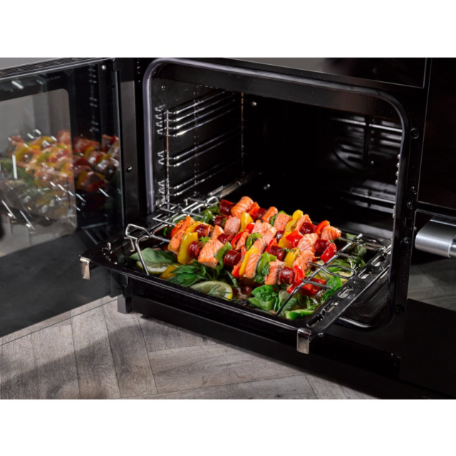 Stoves Richmond Deluxe ST DX RICH D900Ei RTY BK 90cm Electric Induction (Rotary Control) Range Cooker