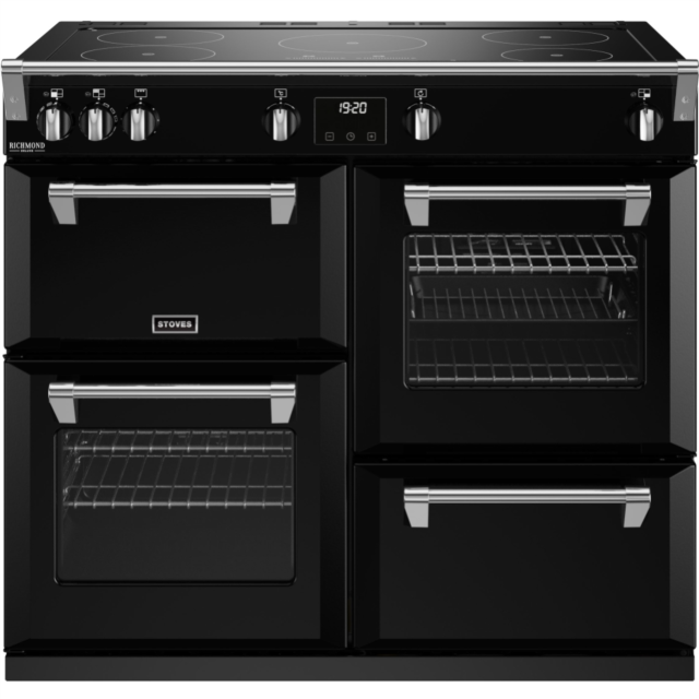 Stoves Richmond Deluxe ST DX RICH D1000Ei TCH BK 100cm Electric Induction (Touch Control) Range Cooker