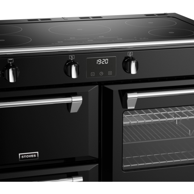 Stoves Richmond Deluxe ST DX RICH D1000Ei TCH BK 100cm Electric Induction (Touch Control) Range Cooker