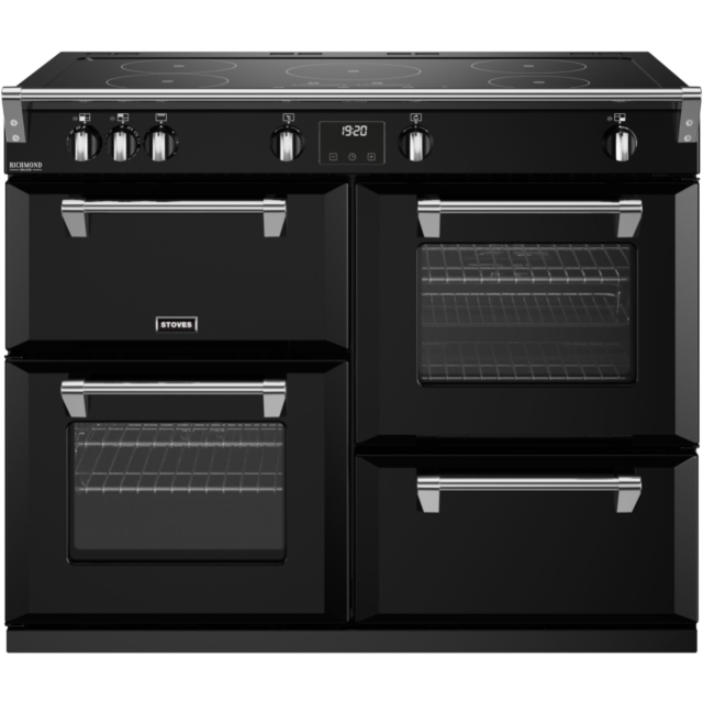 Stoves Richmond Deluxe ST DX RICH D1100Ei TCH BK 110cm Electric Induction (Touch Control) Range Cooker