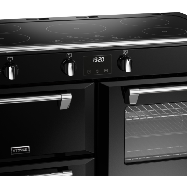 Stoves Richmond Deluxe ST DX RICH D1100Ei TCH BK 110cm Electric Induction (Touch Control) Range Cooker