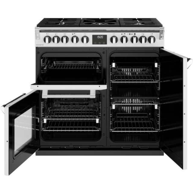 Stoves Richmond Deluxe ST DX RICH D900DF IWH 90cm Dual Fuel Range Cooker