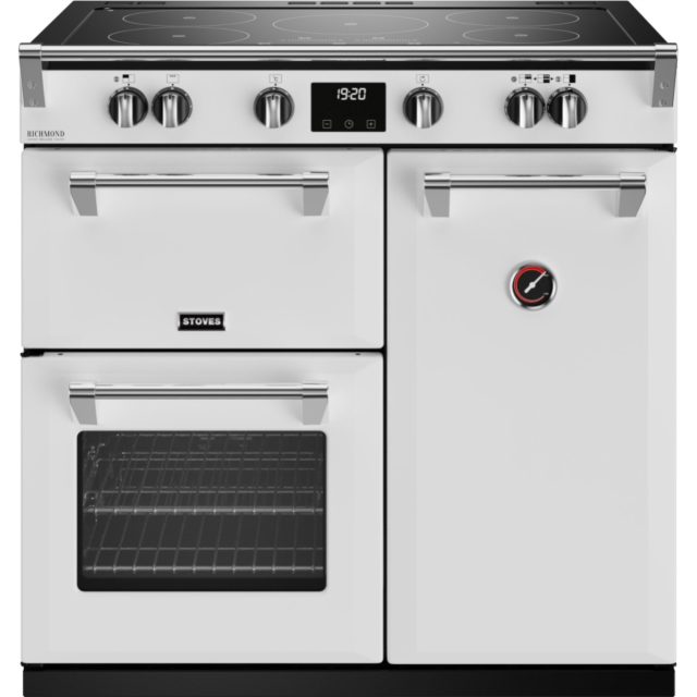 Stoves Richmond Deluxe ST DX RICH D900Ei TCH IWH 90cm Electric Induction (Touch Control) Range Cooker