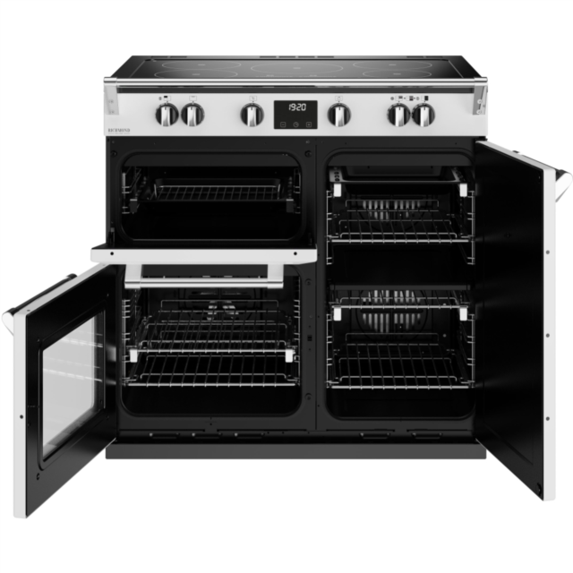 Stoves Richmond Deluxe ST DX RICH D900Ei TCH IWH 90cm Electric Induction (Touch Control) Range Cooker