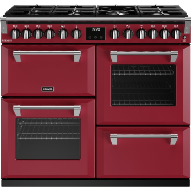 Stoves Richmond Deluxe ST DX RICH D1000DF CRE 100cm Dual Fuel Range Cooker