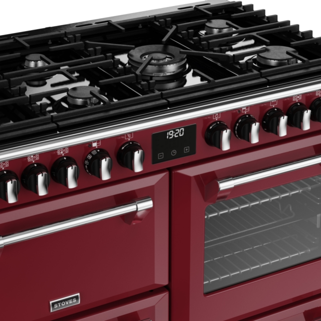 Stoves Richmond Deluxe ST DX RICH D1000DF CRE 100cm Dual Fuel Range Cooker